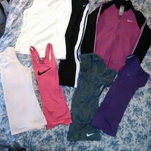 7 Piece Nike Tops and Bottom Bundle